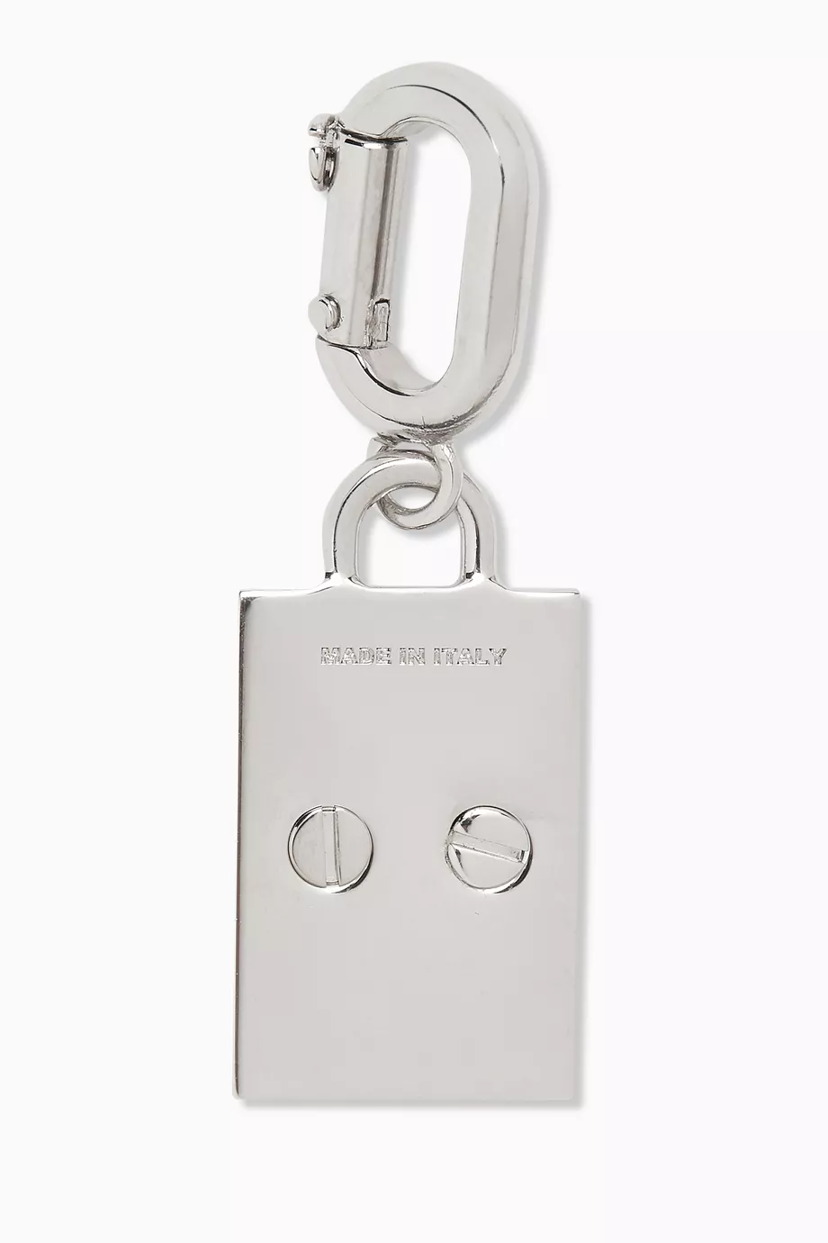 Buy Dolce & Gabbana Silver Logo Tag Key Ring in Brass For