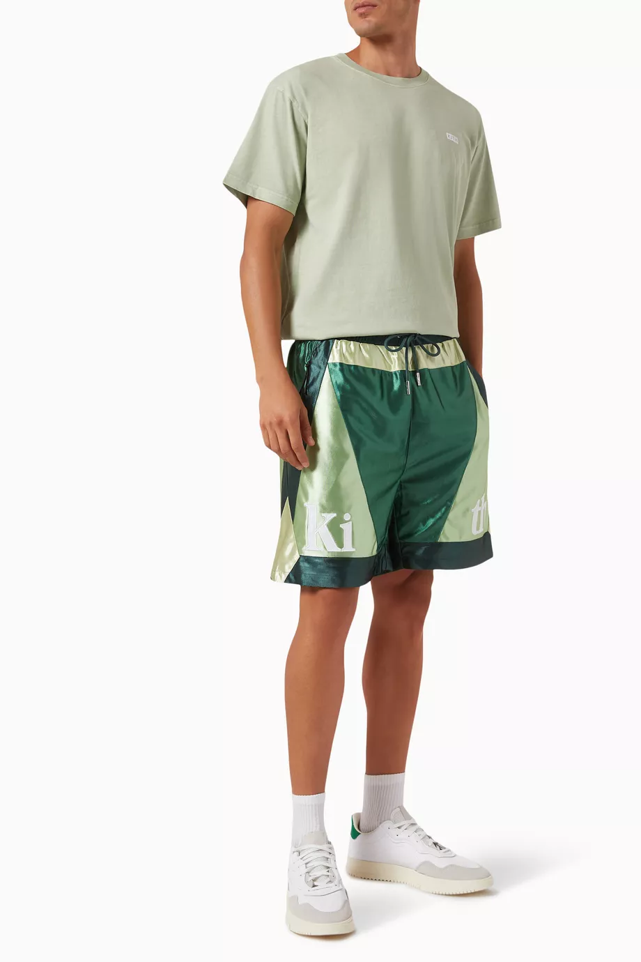 Buy Kith Green Turbo Shorts in Faille Jersey For Men Online Ounass Saudi
