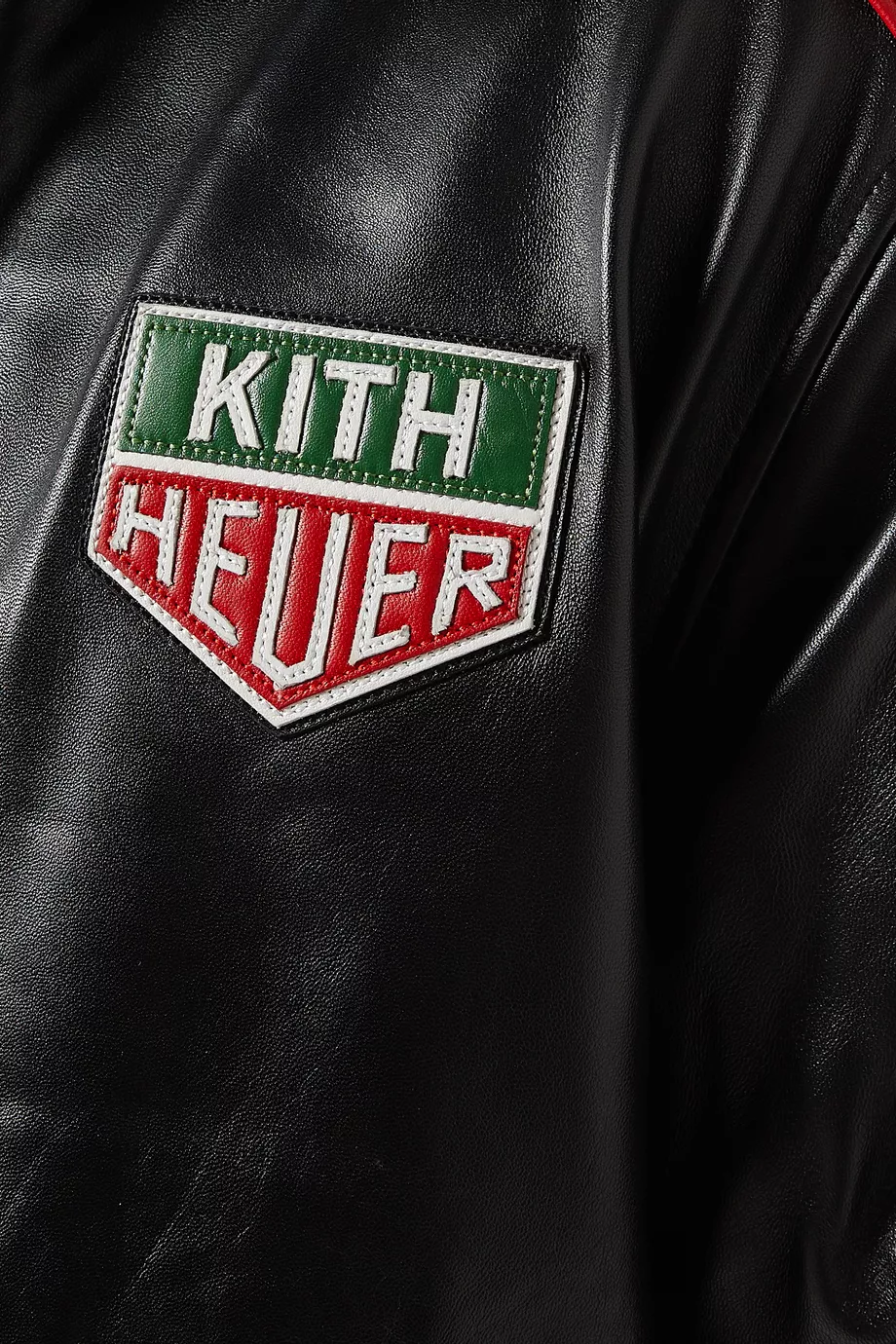 Buy Kith Black x TAG Heuer Formula 1 Racing Jacket in Leather For Men Online Ounass Saudi