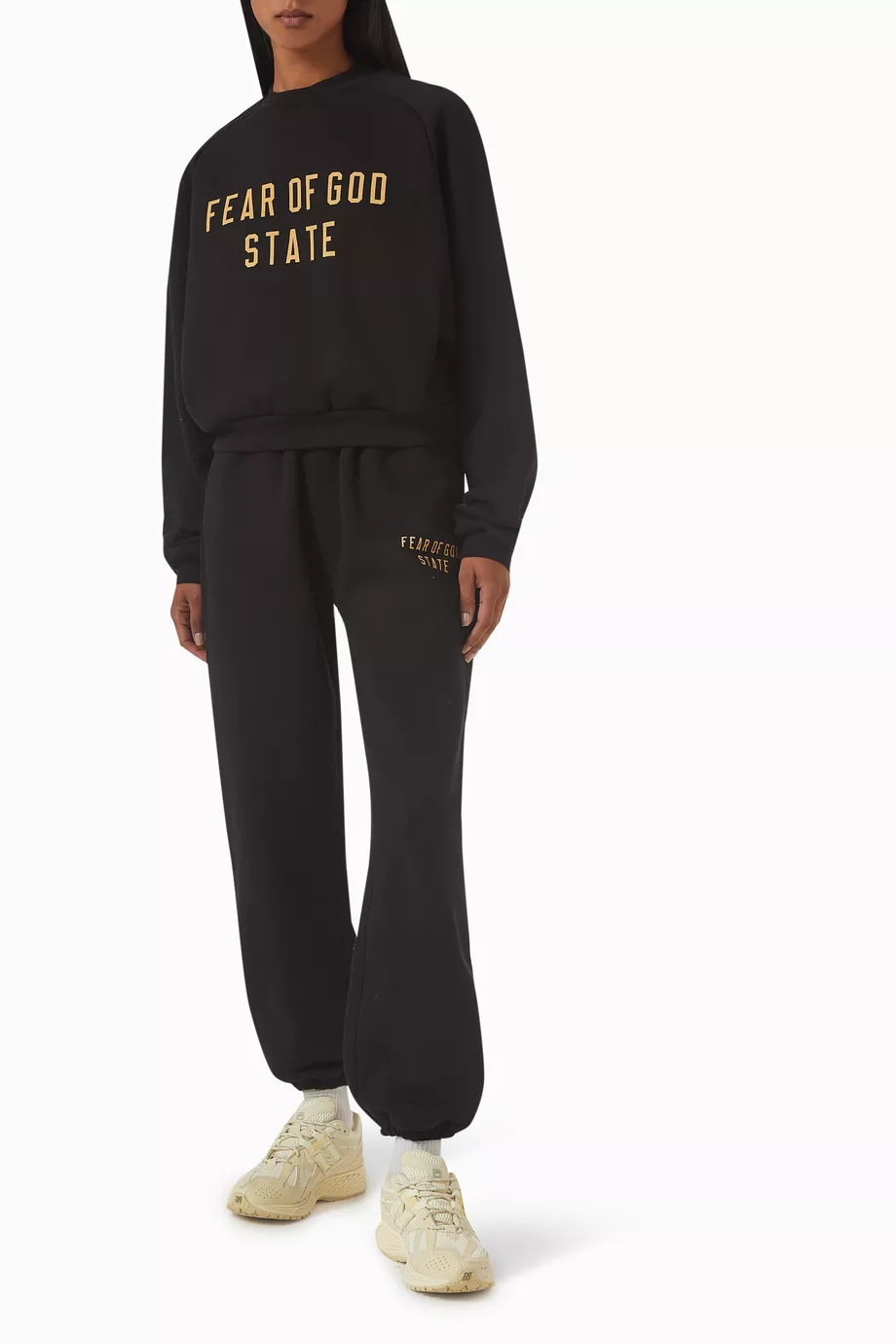 Buy Fear of God Essentials Black Essentials Sweatpants in Cotton