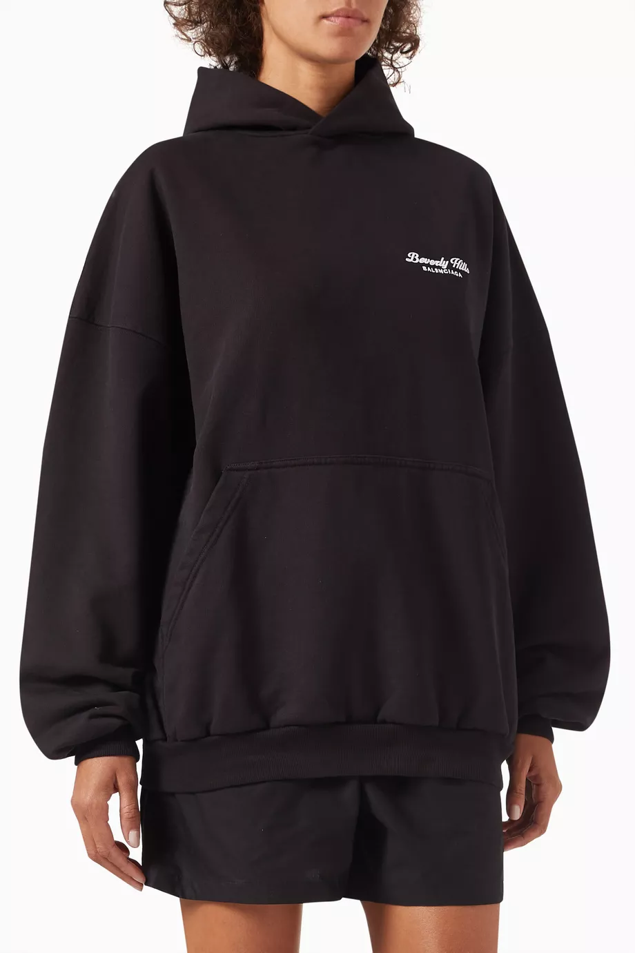 Buy Balenciaga Black Unisex Beverly Hills Oversized Hoodie in