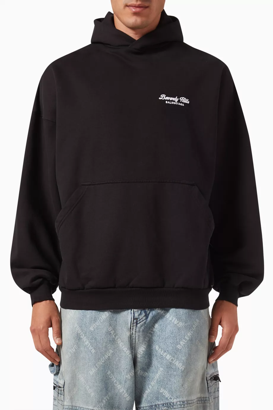 Buy Balenciaga Black Unisex Beverly Hills Oversized Hoodie