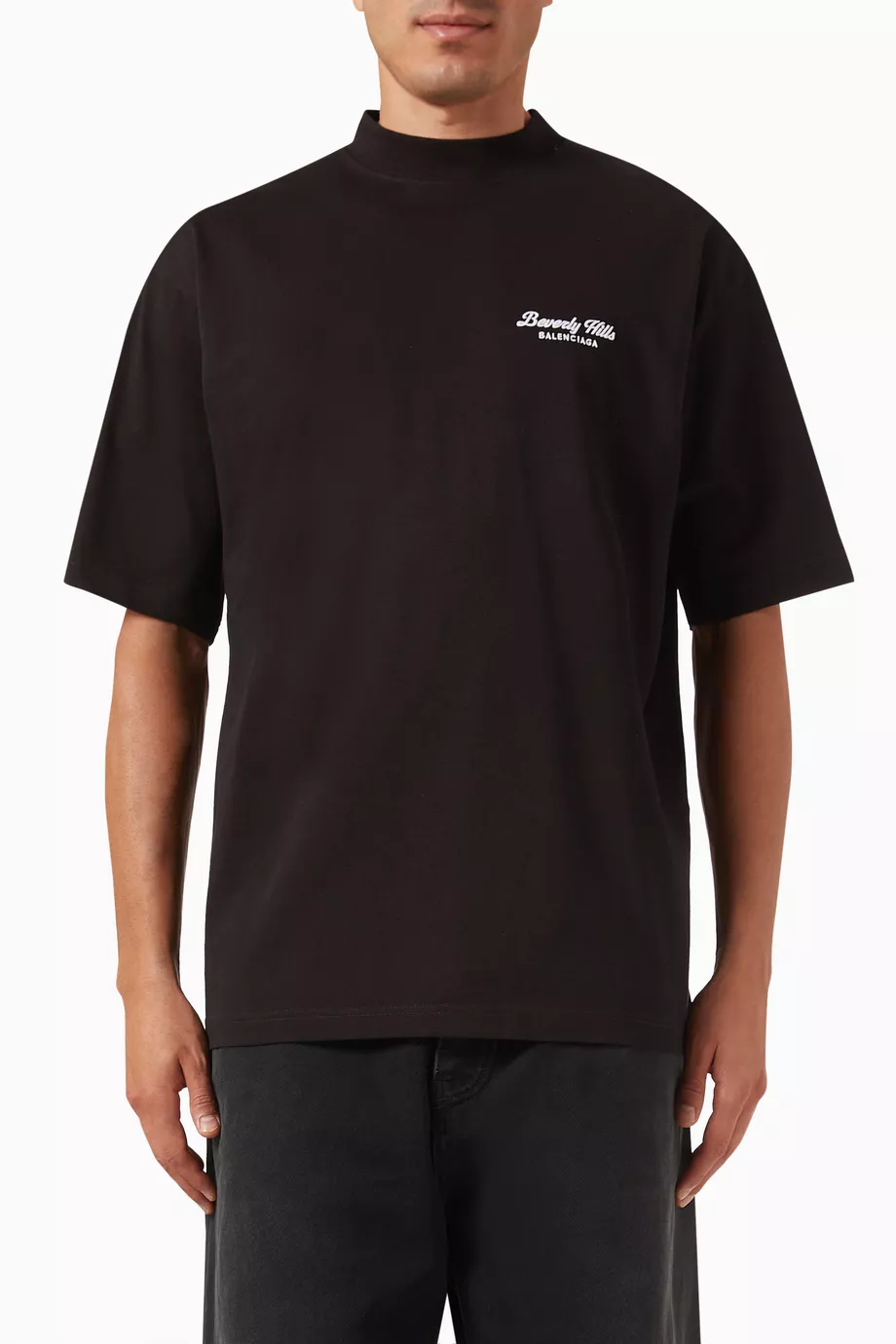 【送料&関税込】Balenciaga beverly Hills Stretch Jersey T-sh Buy Balenciaga Black Unisex Beverly Hills Medium Fit T-shirt