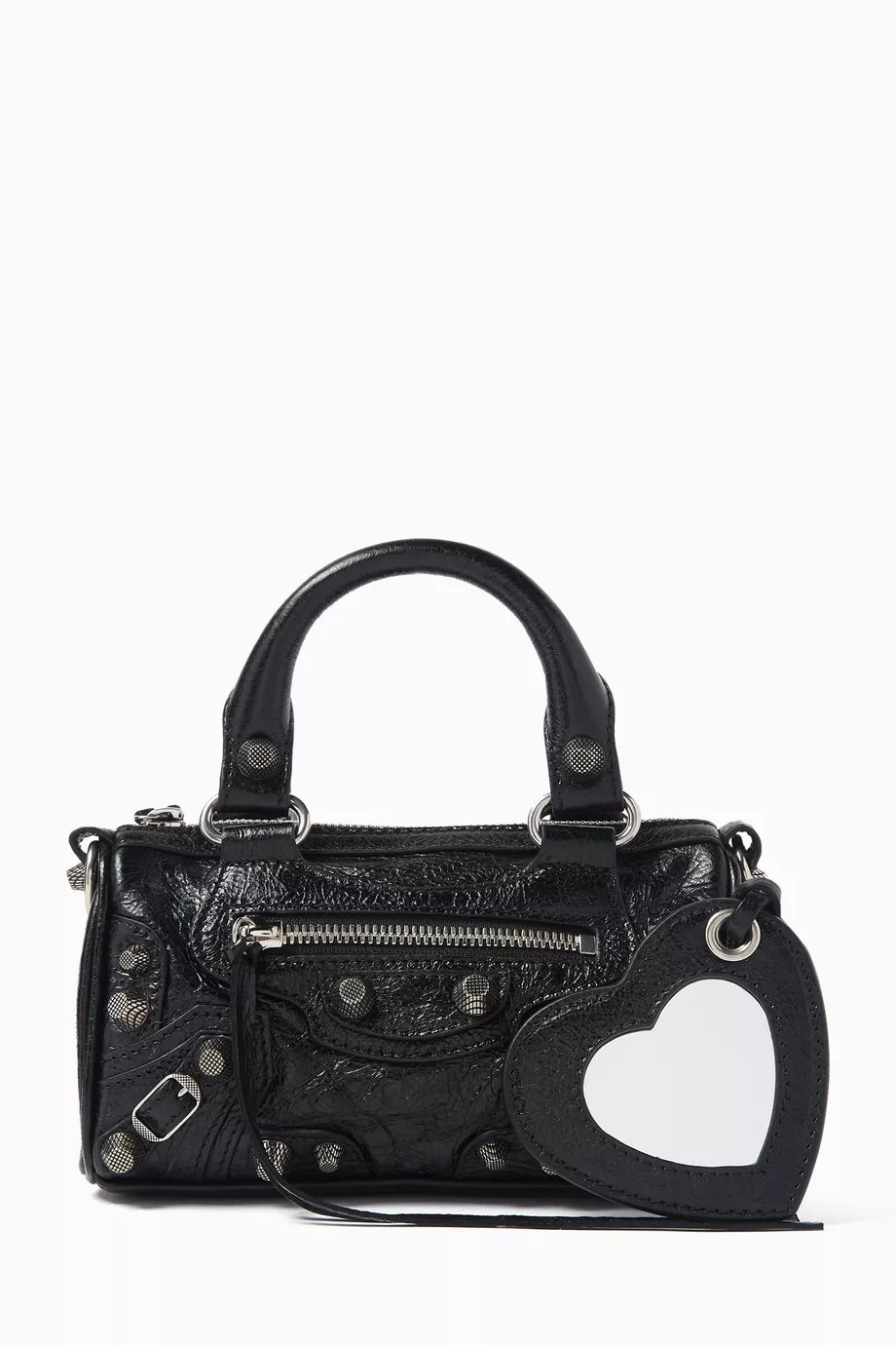 Buy Balenciaga Black Mini Le Cagole Duffle Tote Bag in Arena Lambskin For Women Online Ounass Saudi