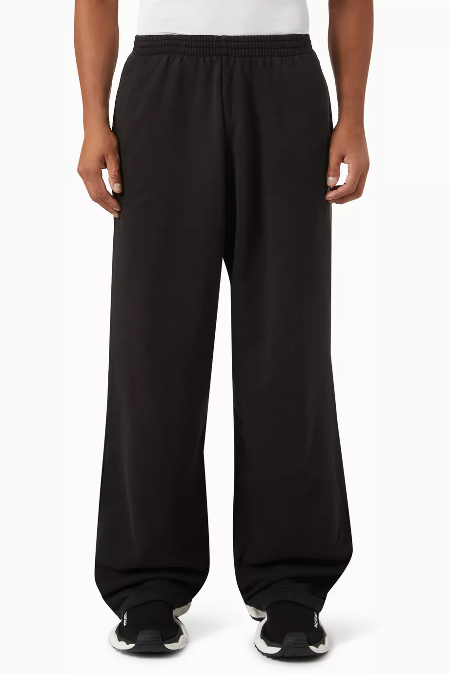 BALENCIAGA Unisex Top League Baggy Sweatpants in Cotton-fleece