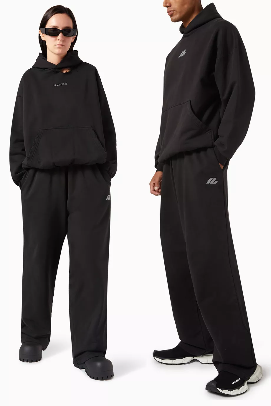 Balenciaga Black Archetype Logo Track Jacket - Size FR40