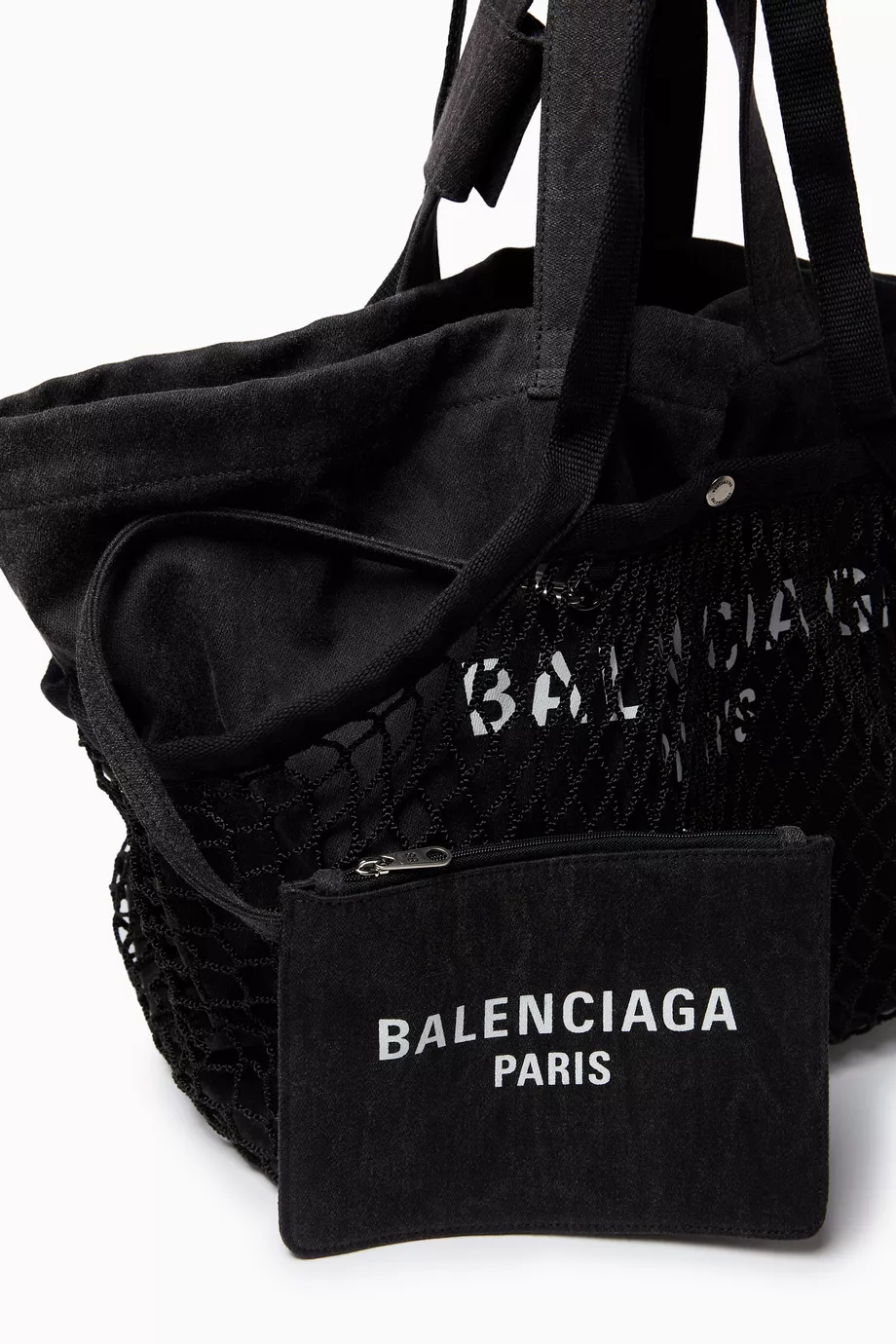 Buy Balenciaga Black Medium 24/7 Tote Bag in Canvas For