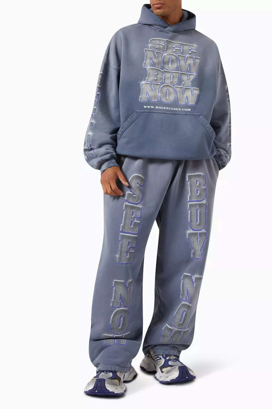 全品送料0円 See Blue Balenciaga Buy Now For Sweatpants Baggy Now Buy パンツ