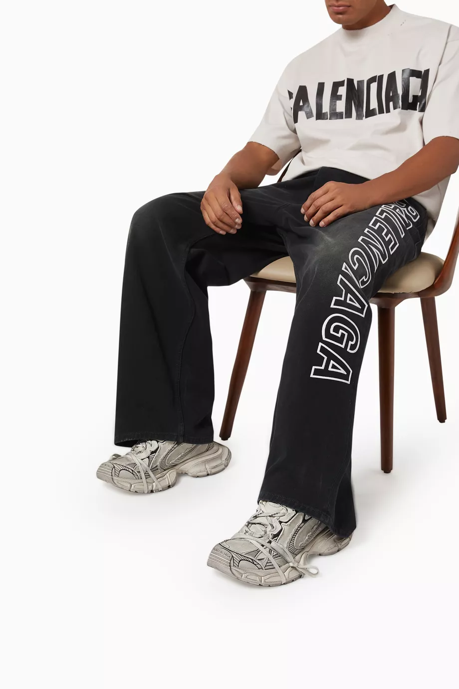 Buy Balenciaga Neutral 3XL Sneaker in Destroyed Canvas For
