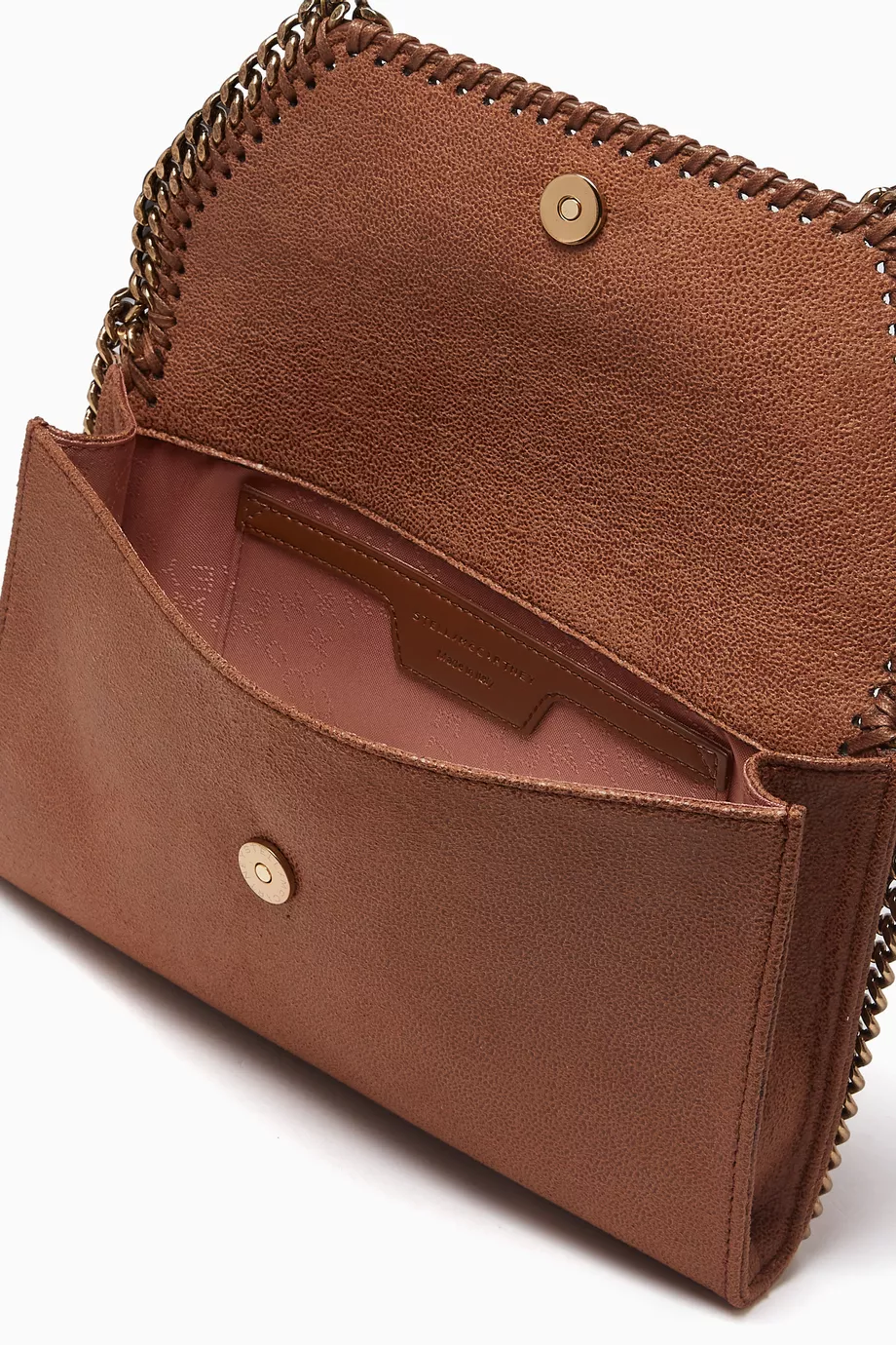 Buy Stella McCartney Brown Mini Falabella Crossbody Bag in