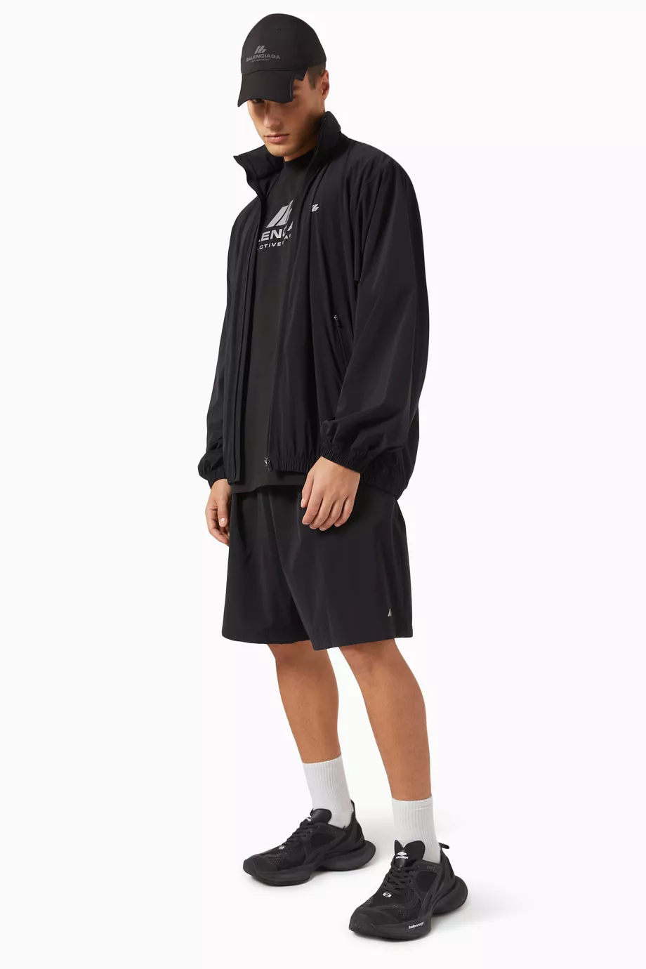 Buy Balenciaga Black Unisex Activewear Windbreaker in