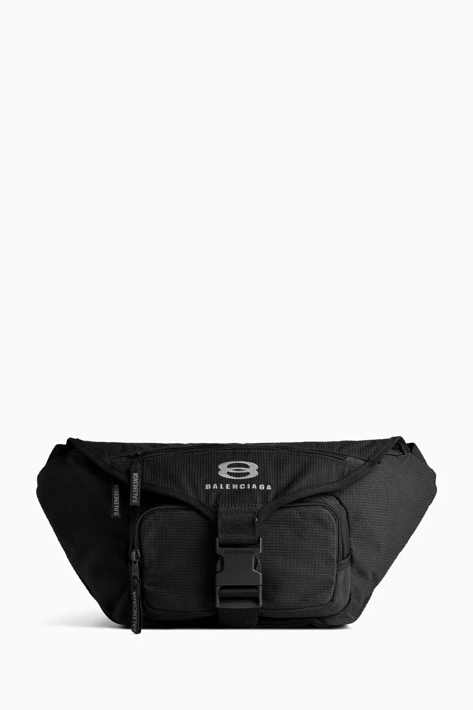 Buy Balenciaga Black Large Unity Beltpack in Water-repellent Nylon