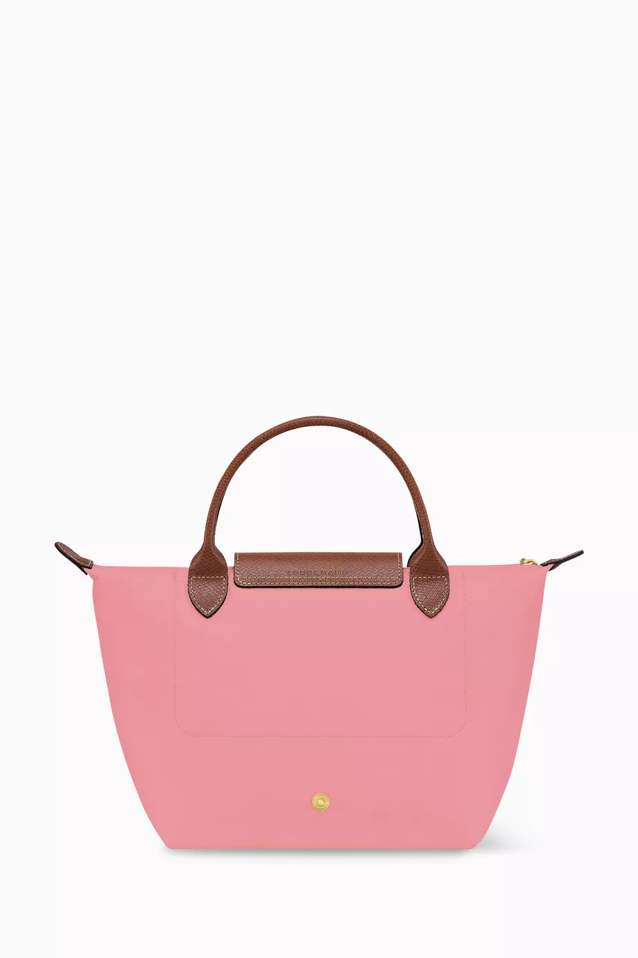 Buy Longchamp Pink Small Le Pliage Original Bag in Canvas For