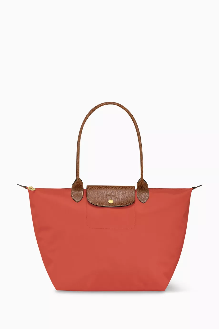 Buy Longchamp Red Large Le Pliage Original Tote Bag in Canvas For
