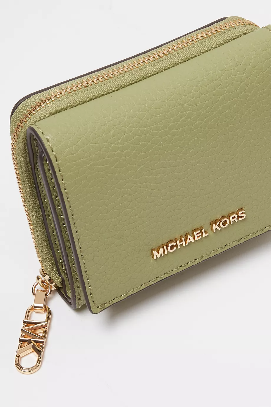 Buy Michael Kors Green Empire Trifold Wallet in Pebbled Leather For Men Online Ounass Saudi