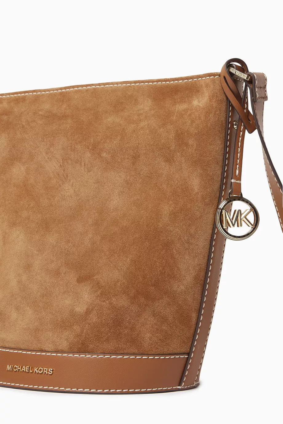 Michael kors suede bucket bag discount