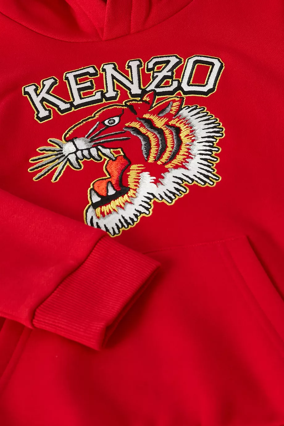 Kenzo red hoodie hot sale