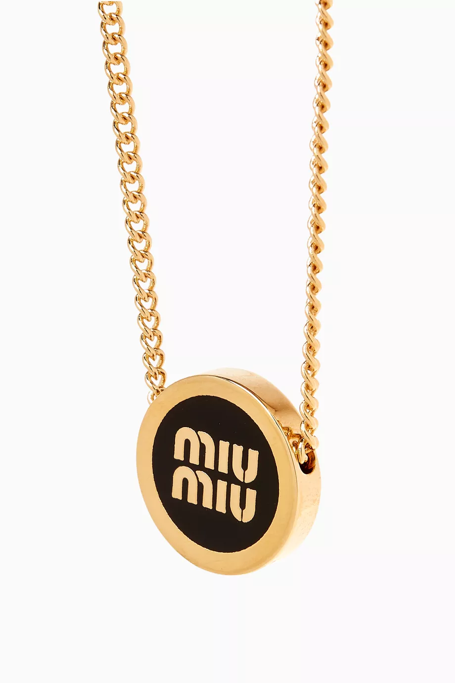 VIP【関税送料無料】希少 Miu Miu Brass Necklace Miu Miu Brass Necklace 5IC096.2F6T-F0009 BIANCO | IlDuomo