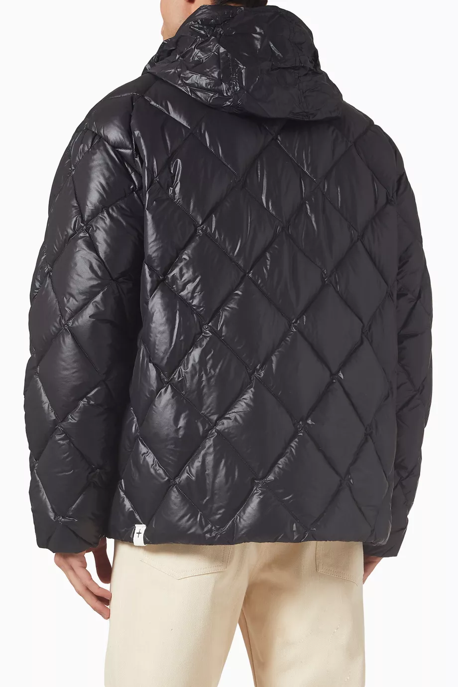 Buy Jil Sander Black Quilted Down Jacket in Recycled Nylon For Men