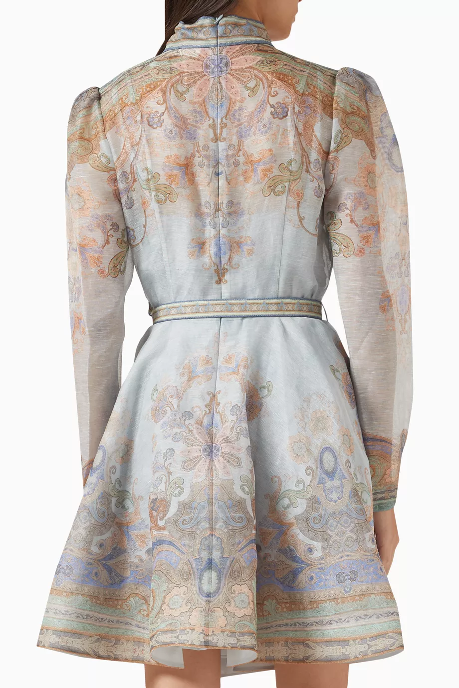 【Zimmermann】EDEN BELTED MINI DRESS ハイネック ベルトミニ Zimmermann Dresses | Australian Designer Collection | Coveti