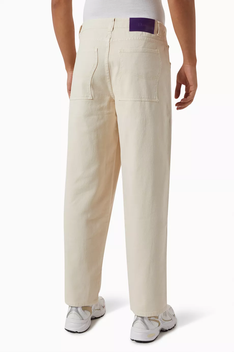 Buy Dime White Classic Baggy Pants in Denim For Men Online