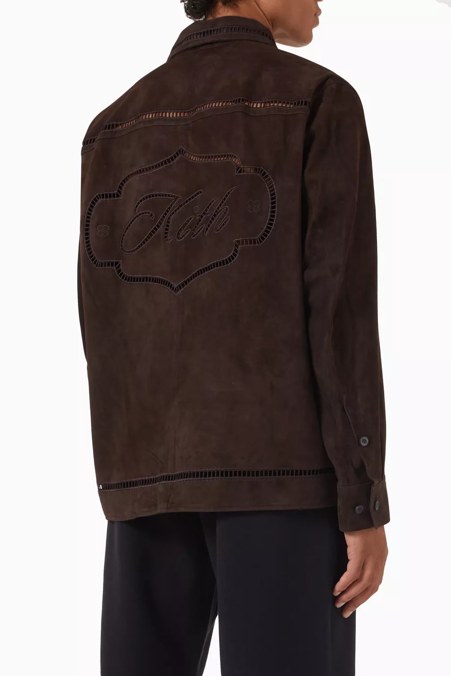 ジャケット・アウター Kith Ladder Stitch Suede Overshirt Kith Ladder Stitch Suede Overshirt