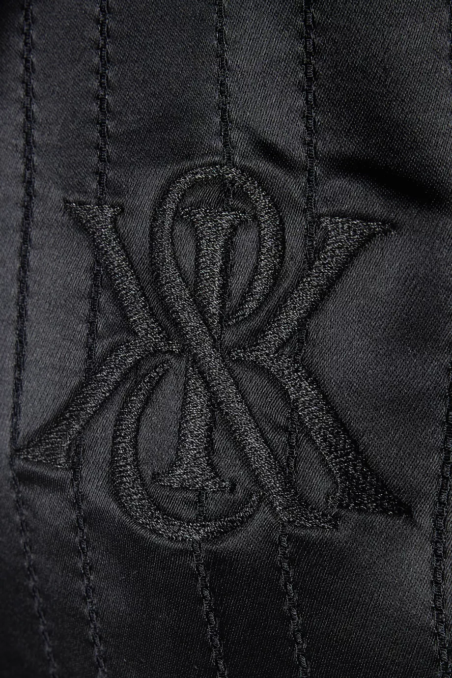 【専用】Kith Wrenley Satin Crest Track Buy Kith Black Wrenley Crest Track Jacket in Satin For Women