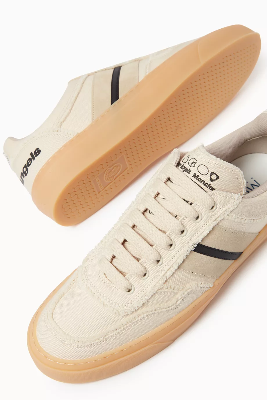 【PALM ANGELS】MONCLER モナコ2 Canvas & Suede トレーナー PALM ANGELS】MONCLER モナコ2 Canvas & Suede トレーナー