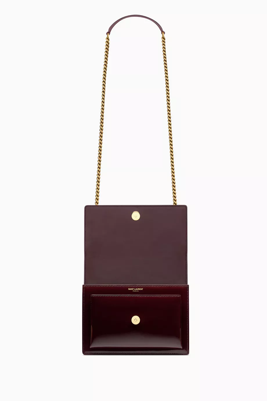 Buy SAINT LAURENT Red Small Sunset Shoulder Bag in Patent Leather For Women Online Ounass Saudi