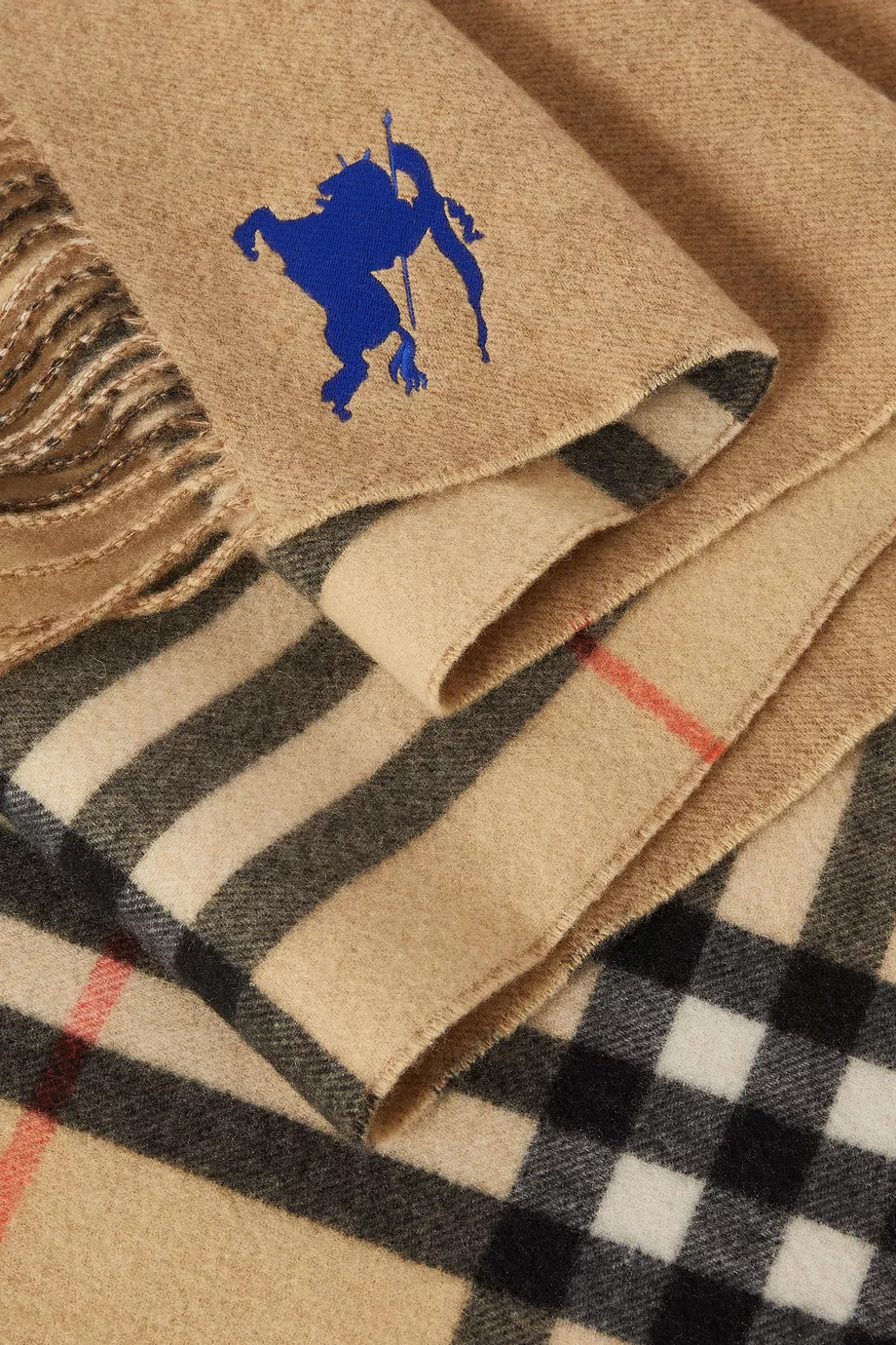 Buy Burberry Neutral Reversible Check Scarf in Cashmere For Women Online Ounass Saudi
