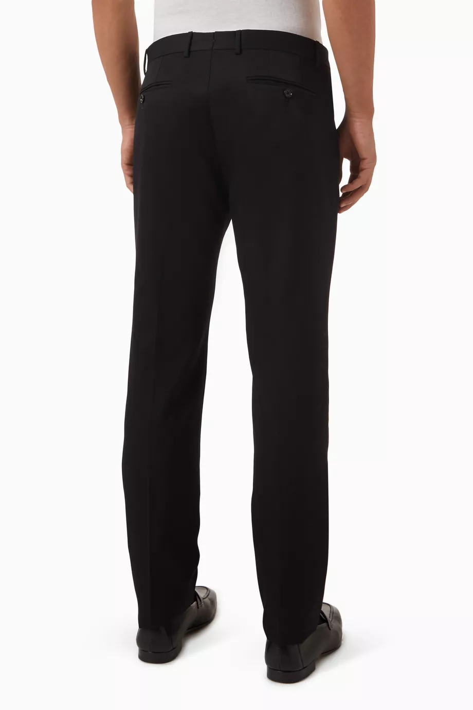 Buy TOM FORD Black Atticus Pants in Techno Gabardine For Men