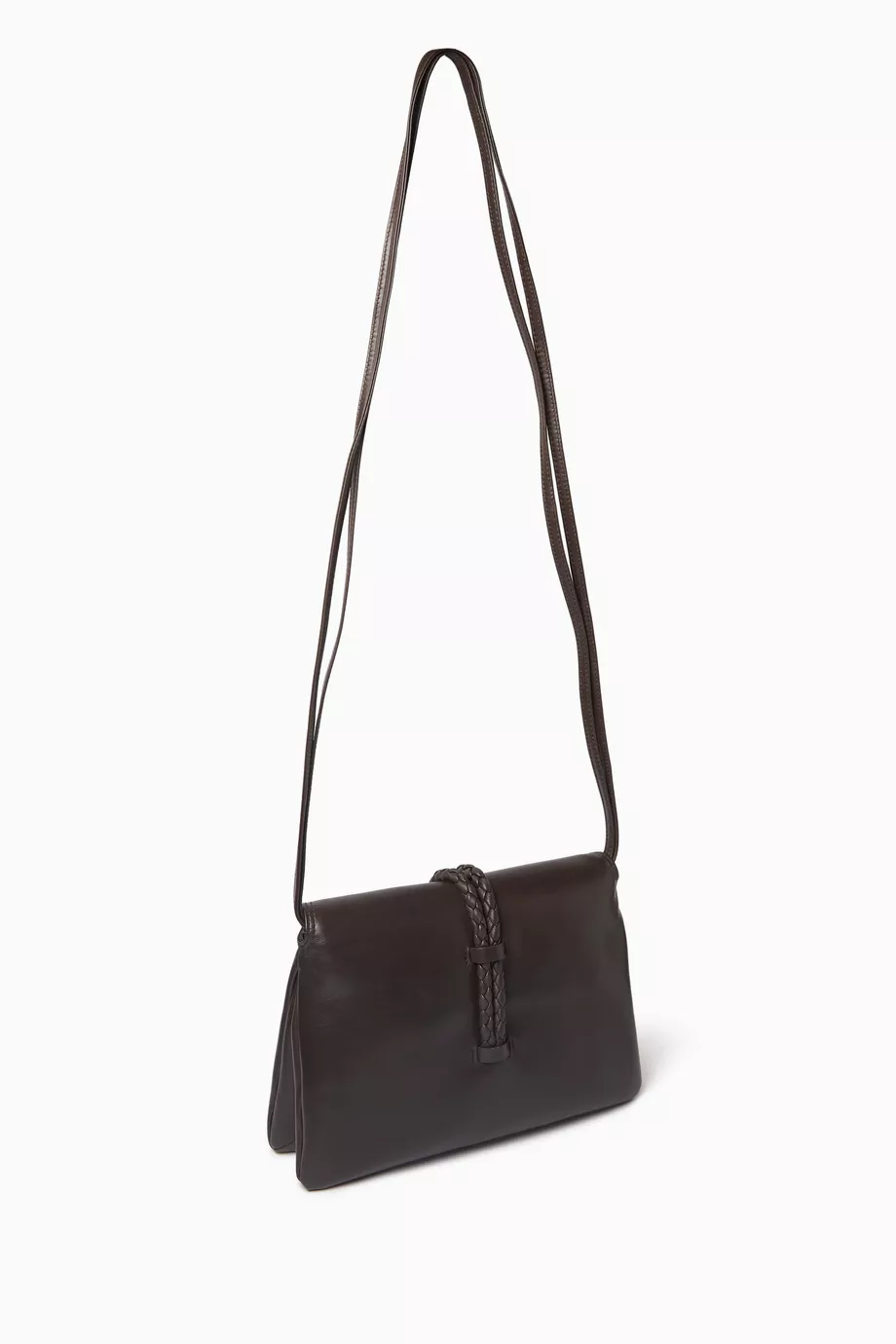 Buy Bottega Veneta Brown Small Liberta Crossbody Bag in