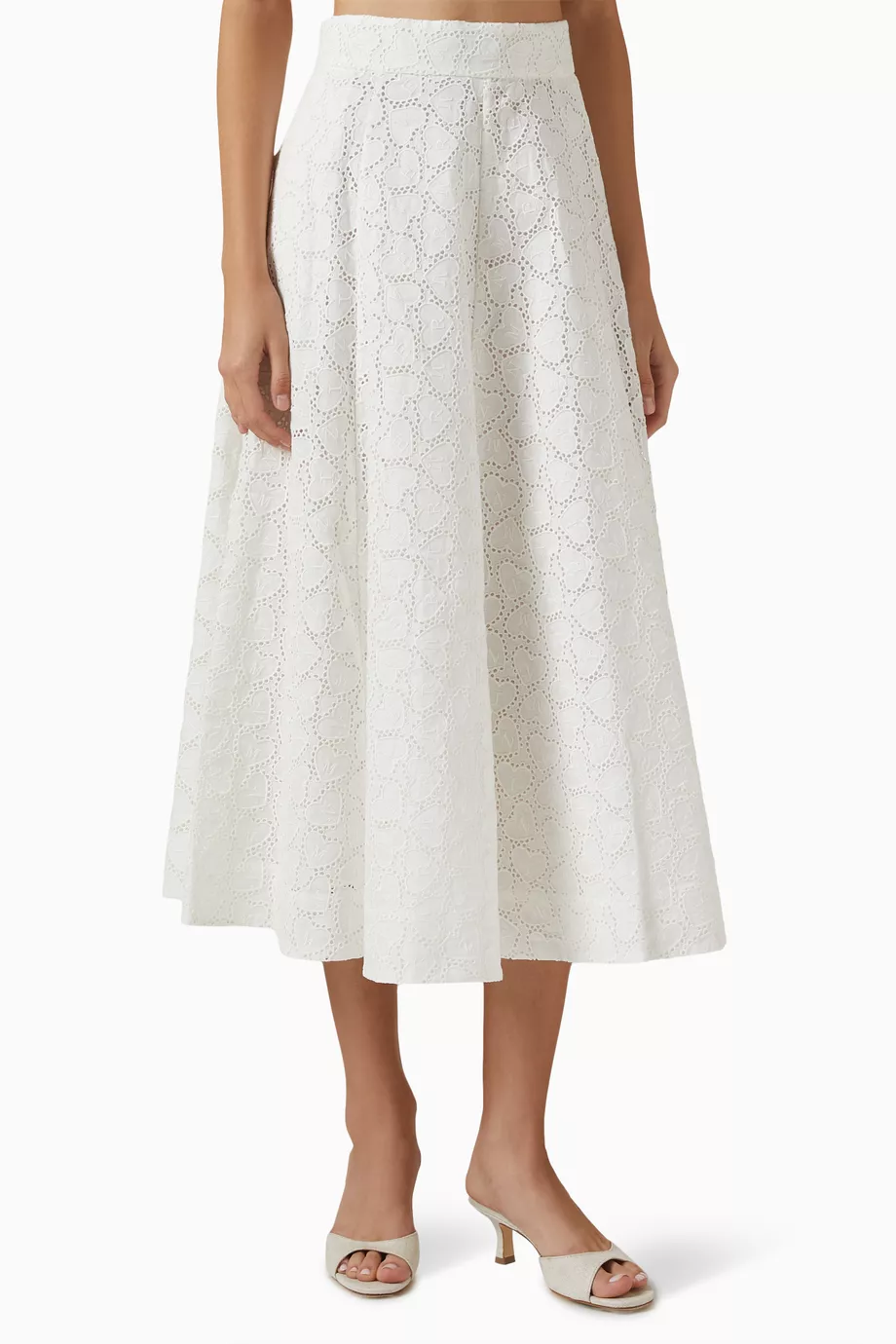 【Zimmermann】Crush Embroidered linen midi skirt Zimmermann Crush Embroidered linen midi skirt Zimmermann