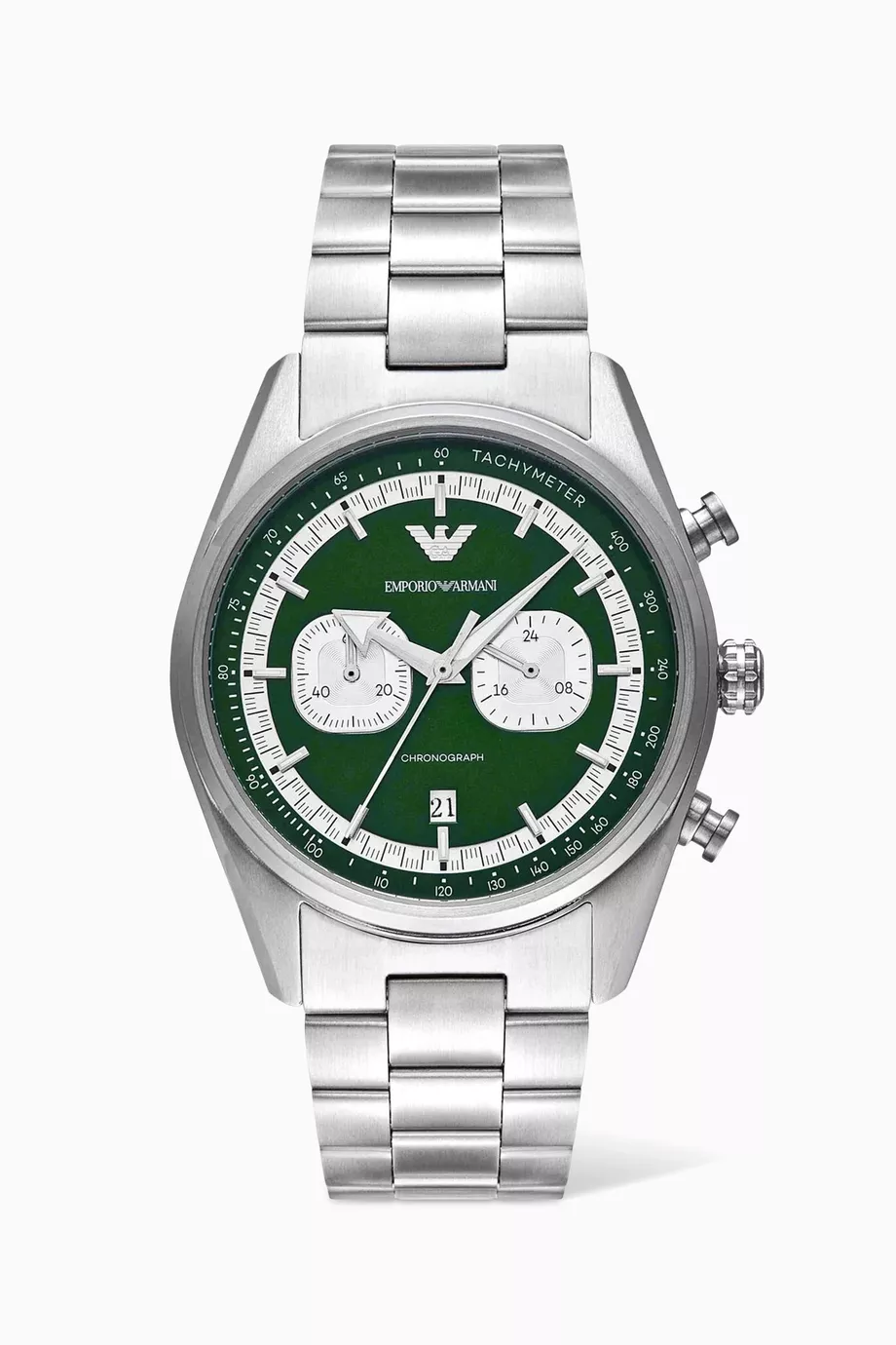 Buy Emporio Armani Green Racer Chronograph Watch, 42mm For Men