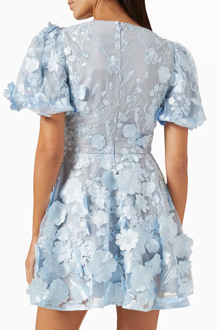 Buy Elliatt Blue Selene 3D Embellished Mini Dress For Women Online | Ounass  Saudi