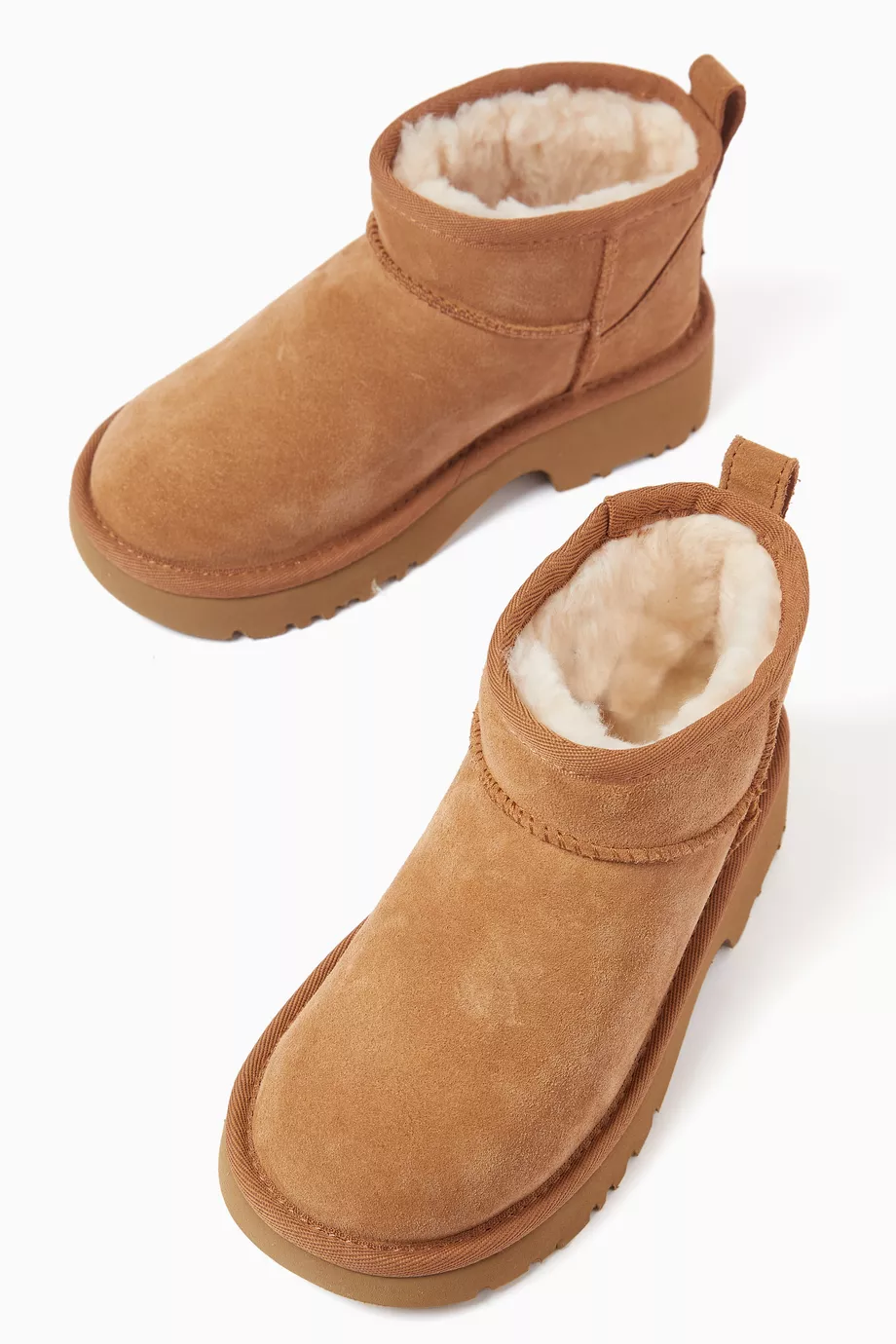 Buy UGG Brown Ultra Mini New Heights Ankle Boots For Girls Online