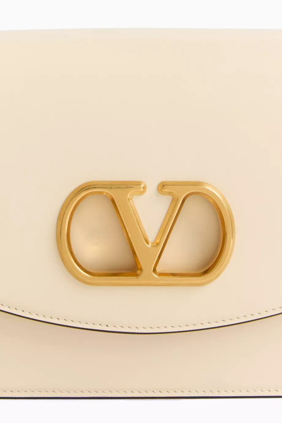 【関税&送料込】Valentino Garavani White Vain Shoulder Bag WHITE LEATHER VAIN SHOULDER BAG