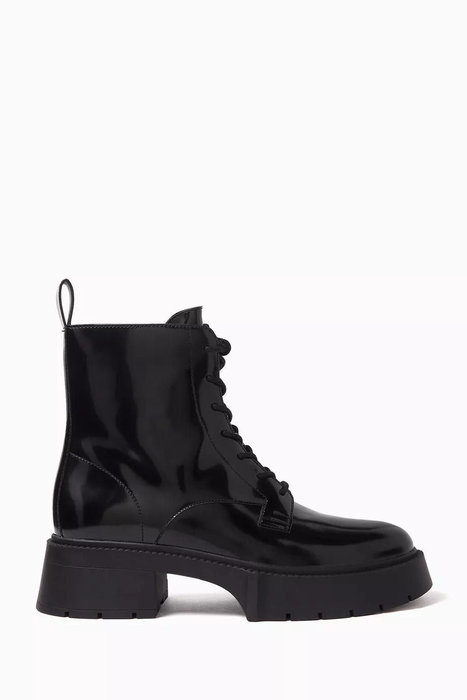 Buy Coach Black Avery Platform Boots in Leather For Women