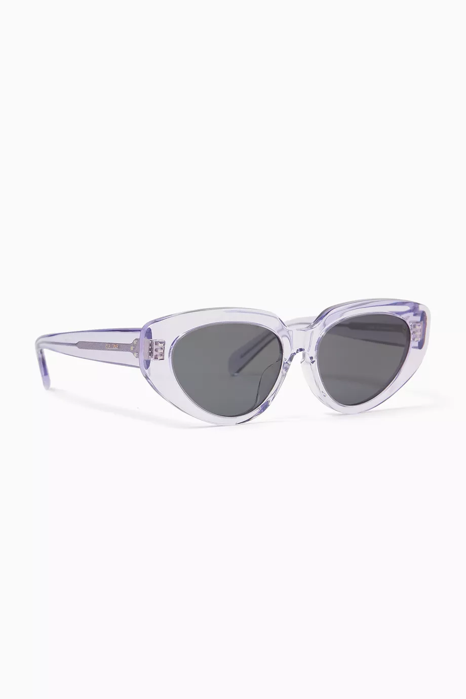 Buy CELINE Purple Oval Sunglasses in Acetate For Women  display picture 1