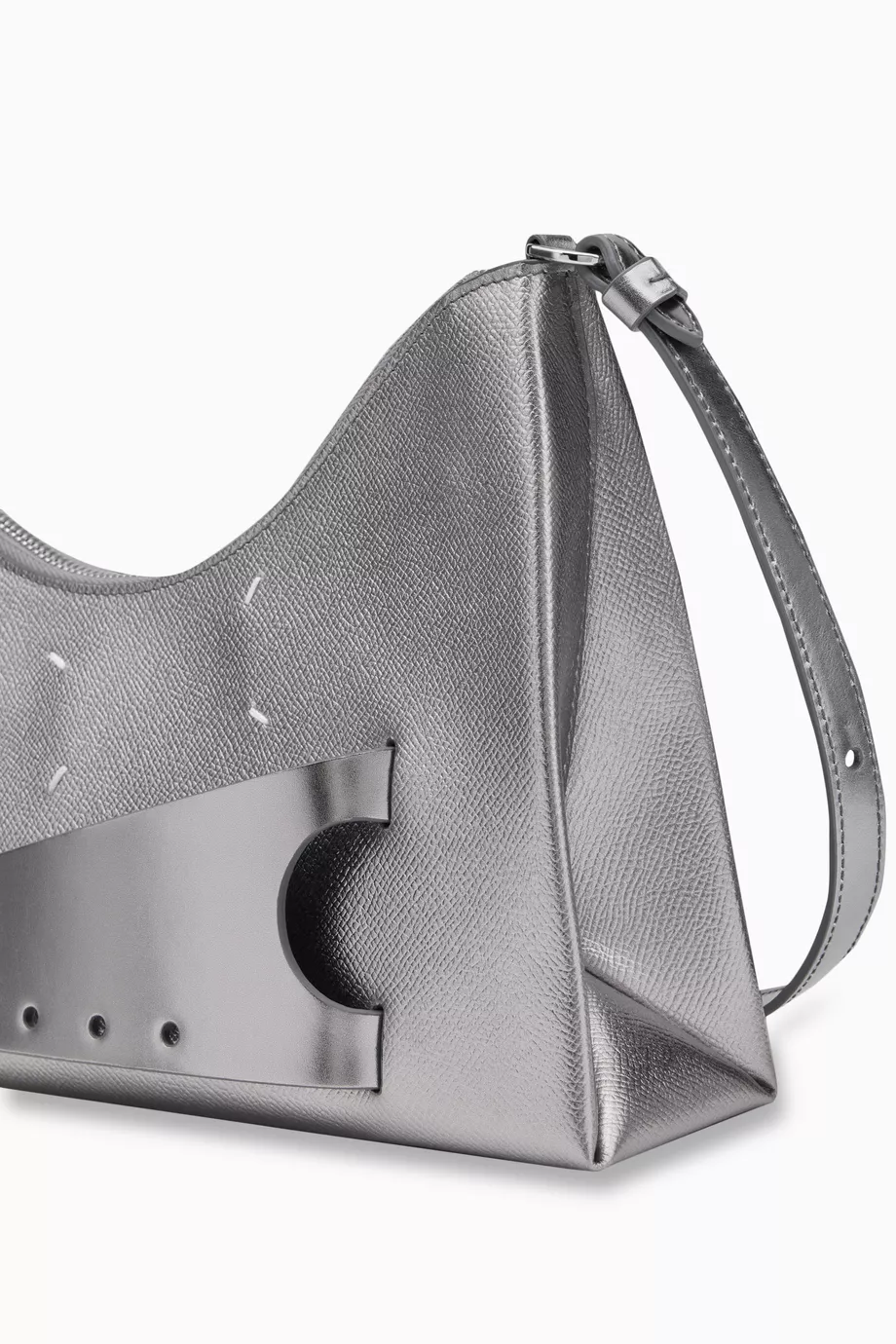 ショルダーバッグ・ポシェット Maison Margiela 24FW Women's Snatched Hobo Small Shoulder Ba Maison Margiela FW24 SNATCHED HOBO SMALL / BLACK - NUBIAN