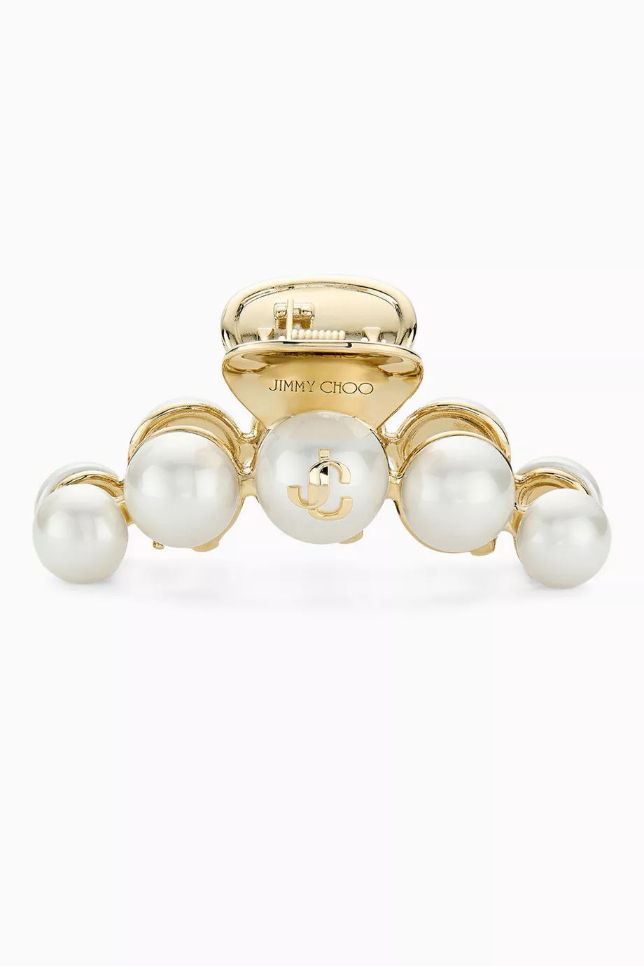 ヘアアクセサリー JIMMY CHOO extended white gold l hair clip JIMMY CHOO extended white gold metal hair clip White