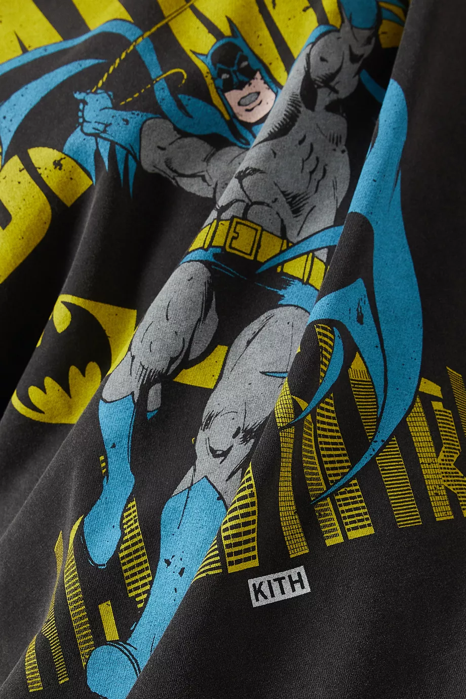 Buy Kith Black x Batman Classic Vintage T-shirt in Cotton For Men