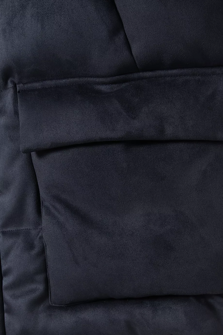 Buy Kith Blue Bonded Midi Vest in Microsuede For Men Online