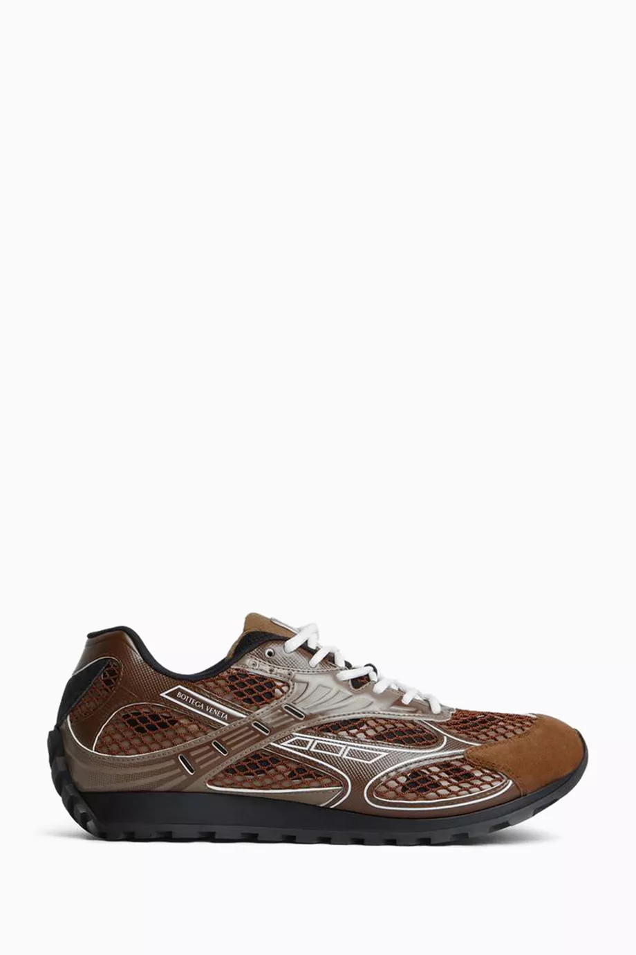 スニーカー BOTTEGA VENETA Orbit Sneakers Brown Orbit suede-trimmed sneakers in brown - Bottega Veneta