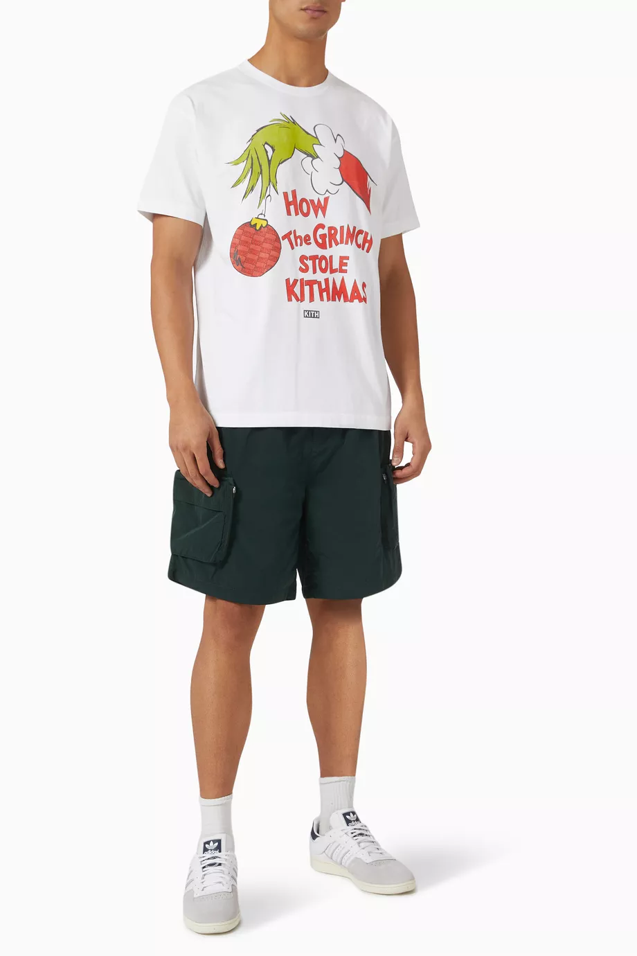 Buy Kith White x Grinch Book Title Vintage T-shirt in Cotton