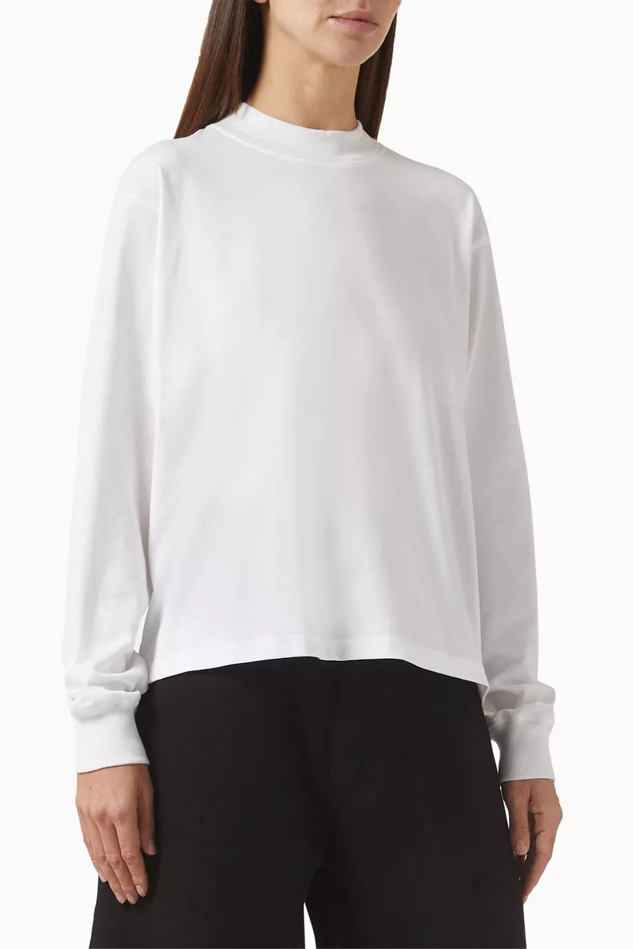 Buy Alaïa White Logo T-shirt in Cotton Jersey For Women