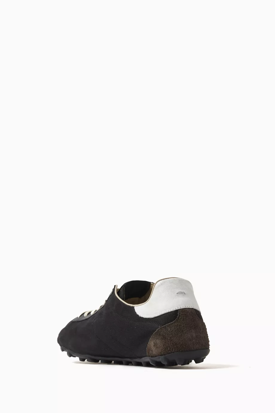 Buy Maison Margiela Black Sprinter Sneakers in Cotton-drill