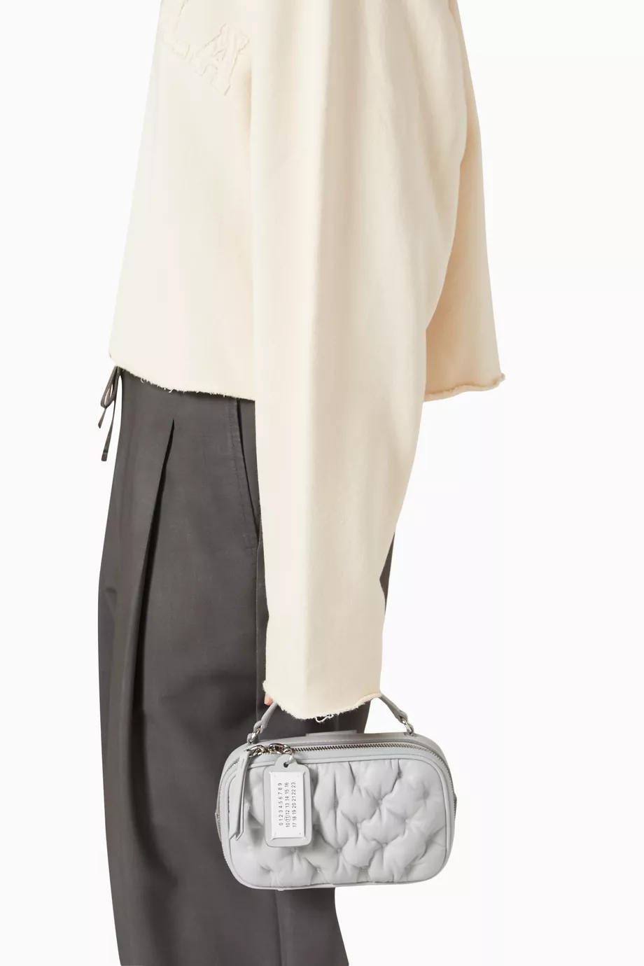 Buy Maison Margiela Blue Mini Glam Slam Camera Belt Bag For