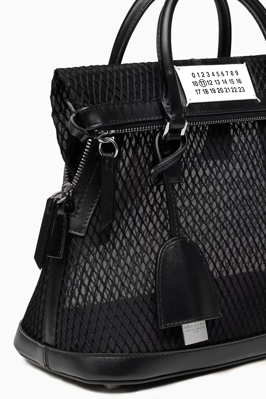 送料関税込_Maison Margiela Mesh Sac Classique Mini Handbag Buy Maison Margiela Black Mini Sac Classique Bag in Mesh For