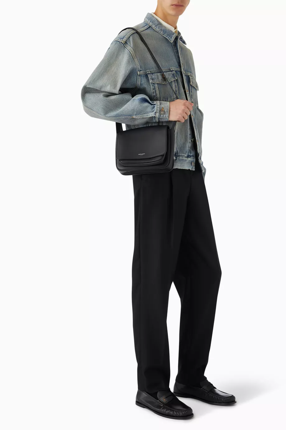 【関税&送料込】Saint Laurent Black Leather Small Messenger Saint Laurent - Niki Small Leather messenger bag black - The